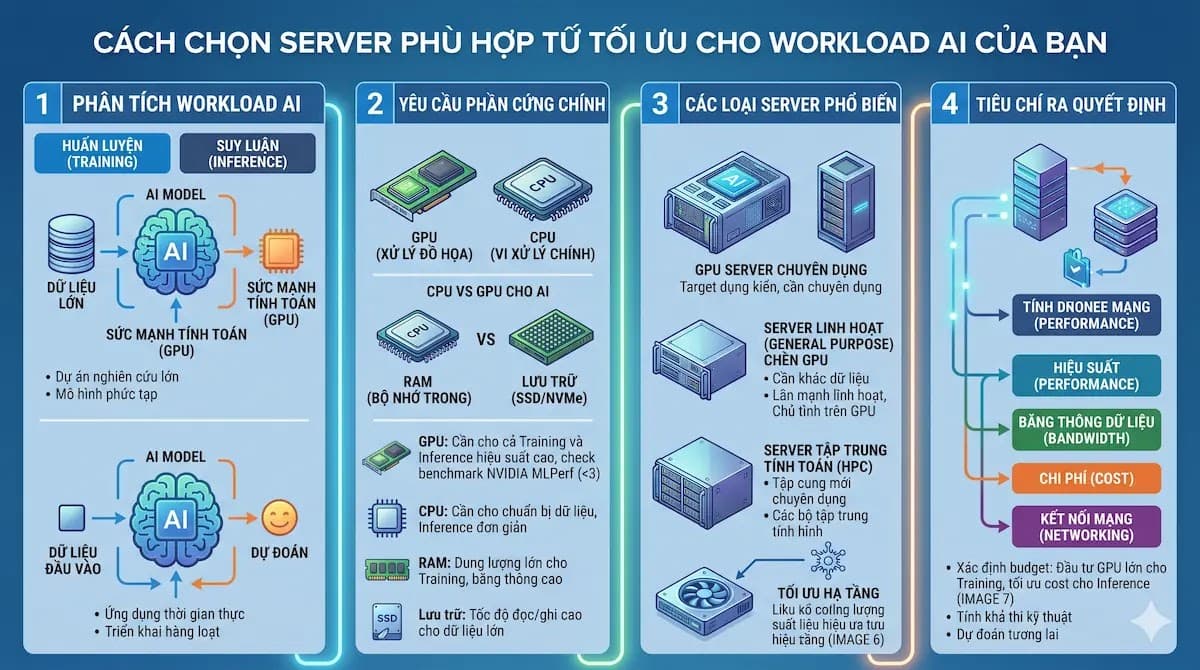 Giải Mã Cách Chọn Server Phù Hợp Tối Ưu Cho Workload AI Của Bạn