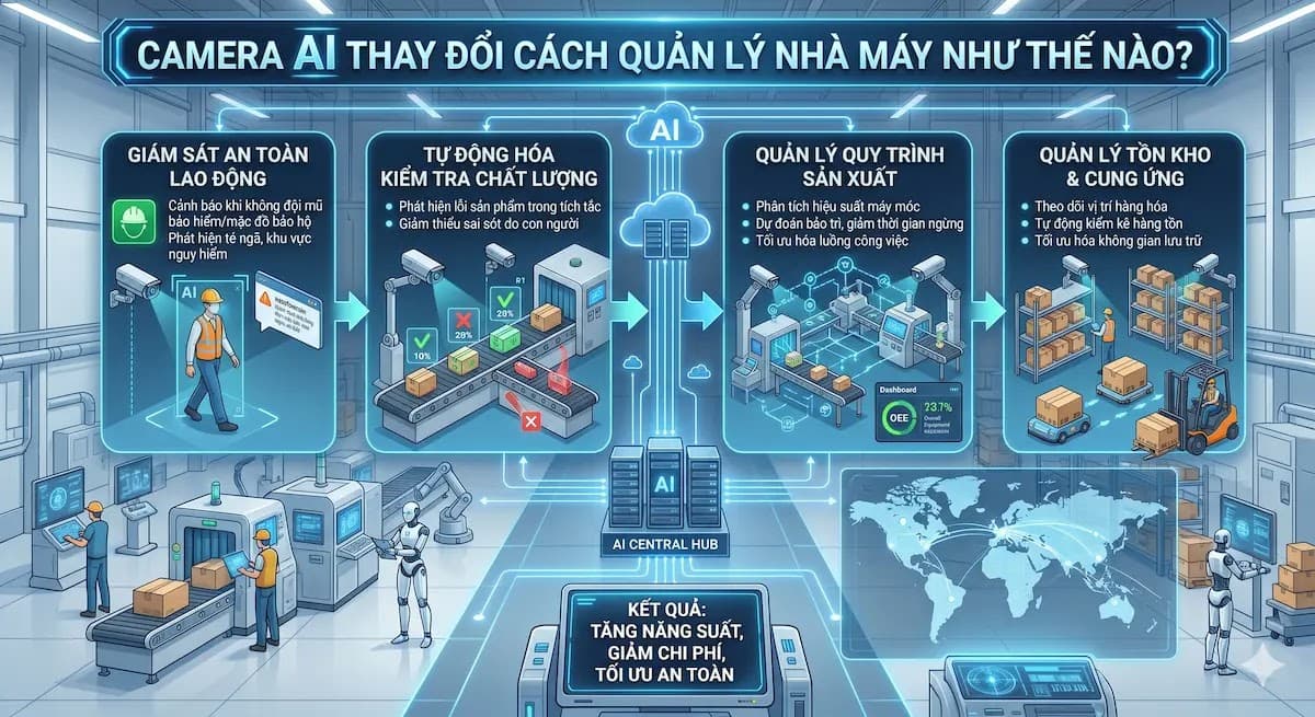 Camera AI Thay Đổi Cách Quản Lý Nhà Máy Như Thế Nào